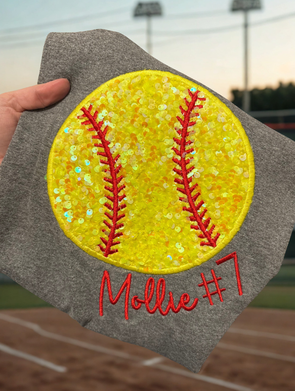 Softball Sequin T-shirt