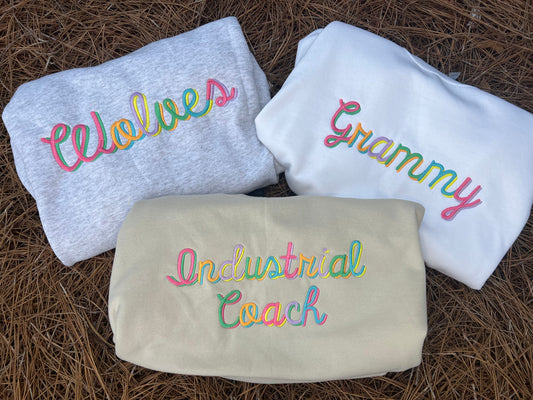 Adult Multi-Color Shadow Sweatshirts