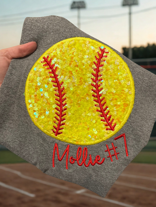 Softball Sequin T-shirt