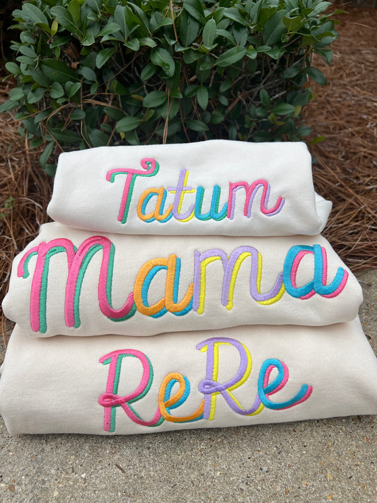 Adult Multi-Color Shadow Sweatshirts