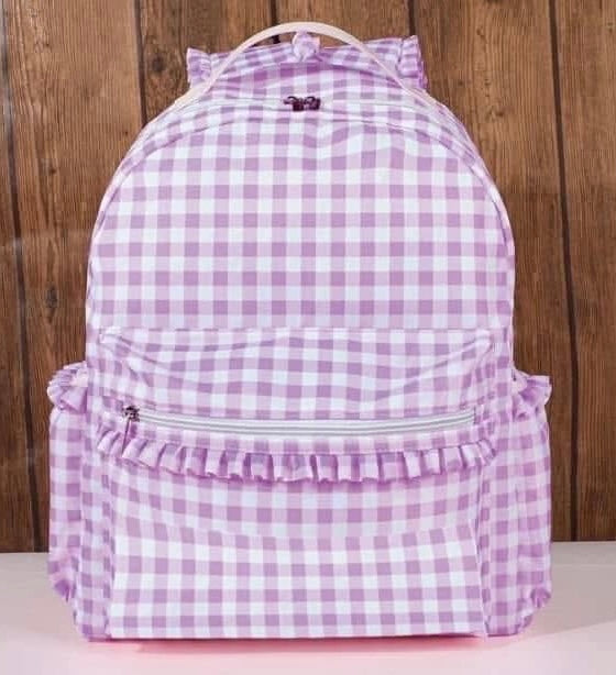 Large Gingham Backpack