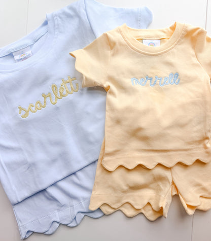 Scallop Short Set