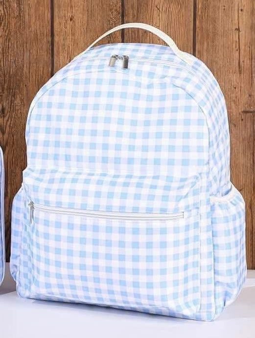 Large Gingham Backpack