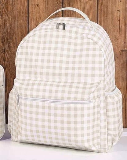 Large Gingham Backpack