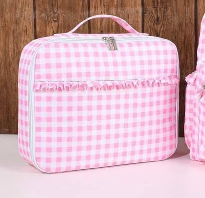 Large Gingham Lunchbox