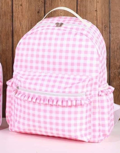 Large Gingham Backpack
