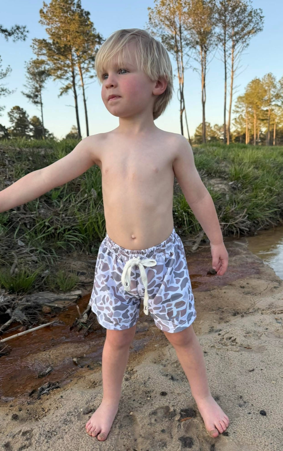 Camo Toddler Swim Trunks