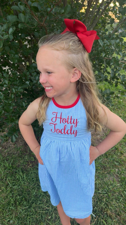 All American Bow Gingham Dress