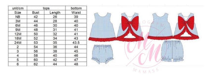 All American Bow Swing Back Short Set