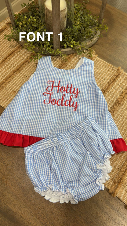 All American Bow Swing Back Short Set
