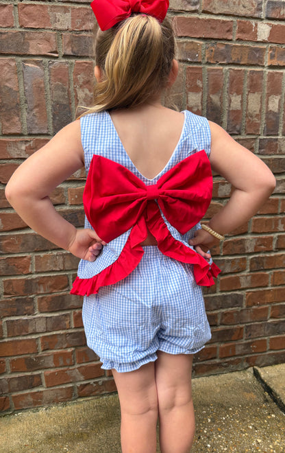 All American Bow Swing Back Short Set